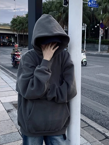 Осенняя толстовка с капюшоном, в американском стиле