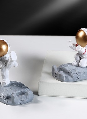 手机支架宇航员创意懒人通用平板万能床头桌面看电视追剧可爱摆件