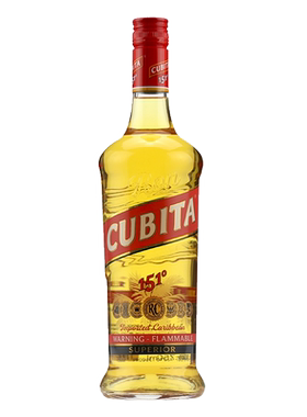 美国古贝塔151朗姆酒 75.5度高度烈酒鸡尾酒基酒进口洋酒cubita