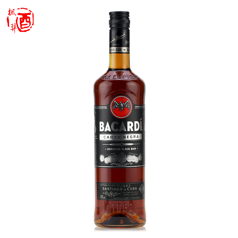 百加得黑朗姆酒洋酒RUM