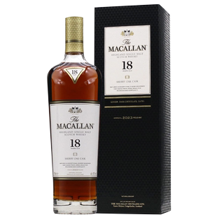 Macallan 麦卡伦18年雪莉桶单一麦芽苏格兰威士忌烈酒700ML