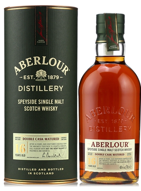 Aberlour亚伯乐16年双桶单一麦芽苏格兰威士忌 洋酒 烈酒雅伯莱