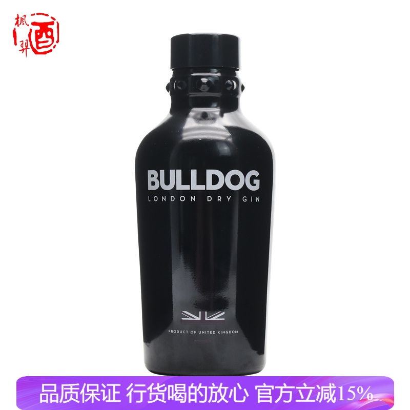 搏斗犬金酒风味配制酒 斗牛犬金酒BULLDOG 英国原装进口洋酒烈酒