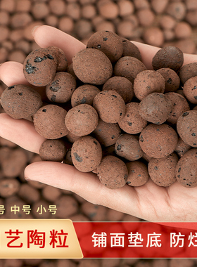陶粒透气垫底陶粒球多肉营养土种养花用盆栽石陶土粒水培铺面回填