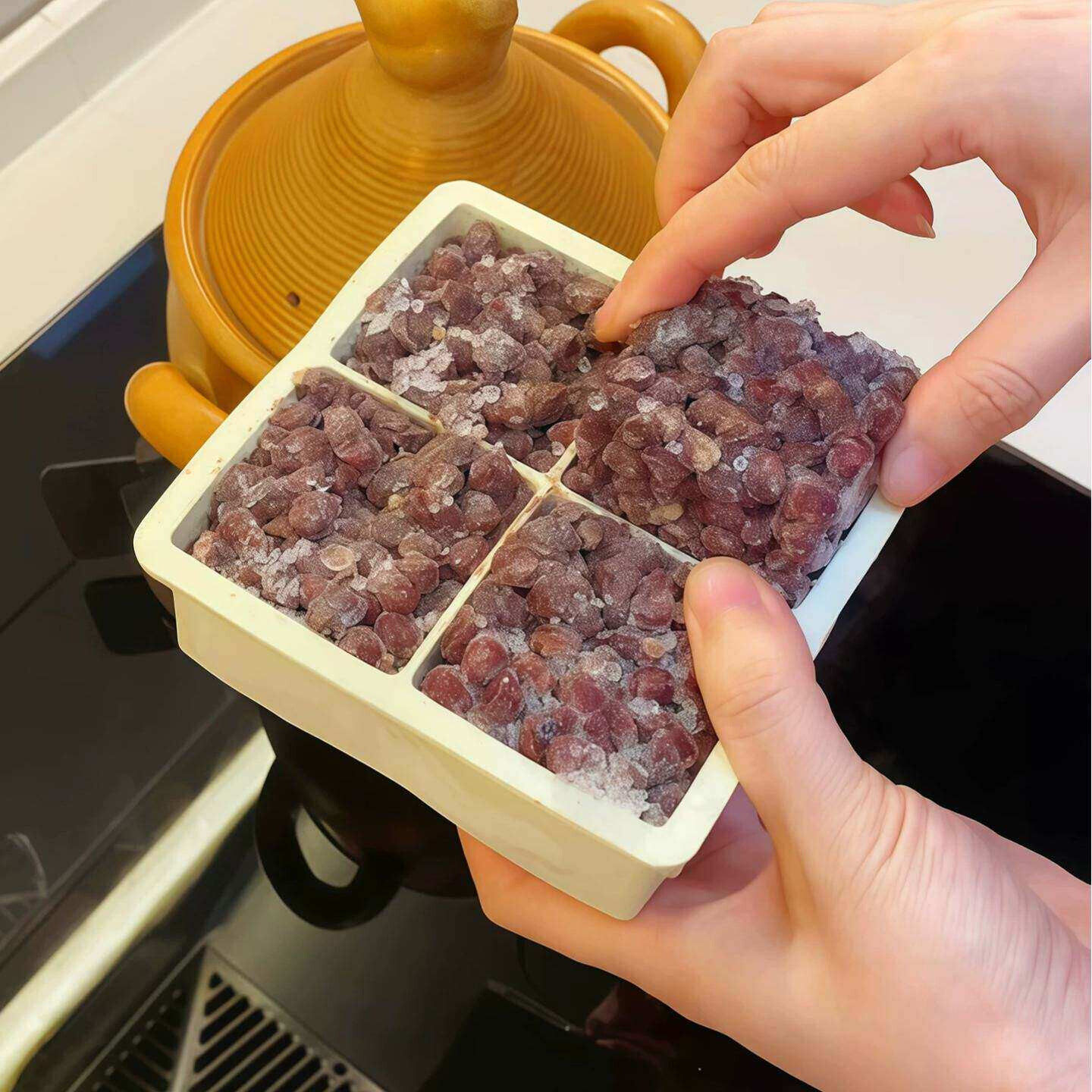 冷冻分装盒食品级冷冻汤辅食红豆粥家用冰格模具食物分格收纳盒子