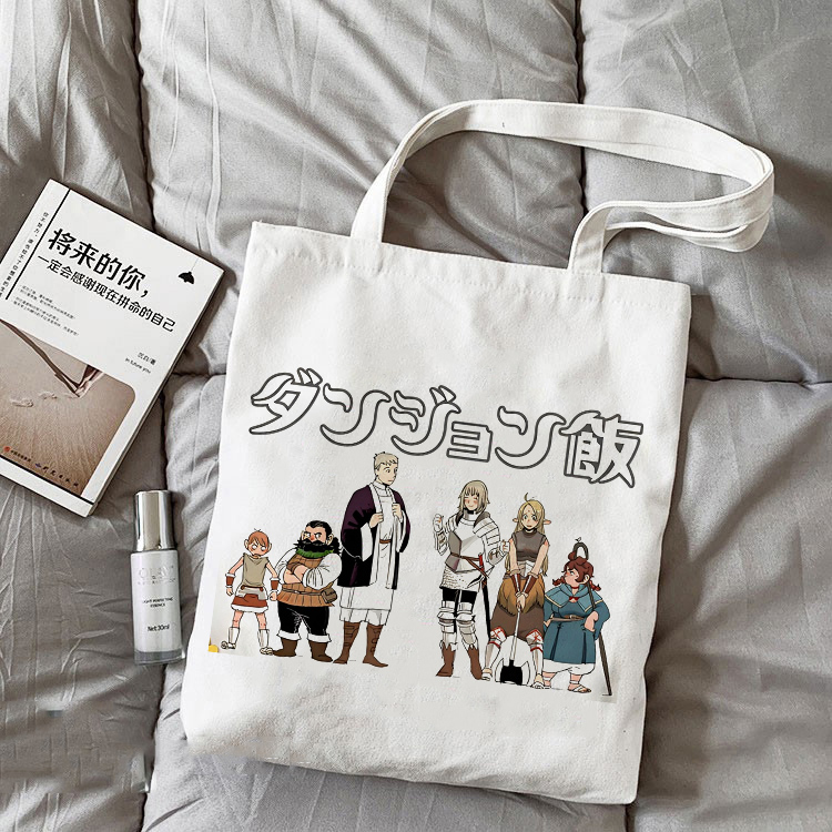 迷宫饭帆布包日系简约单肩