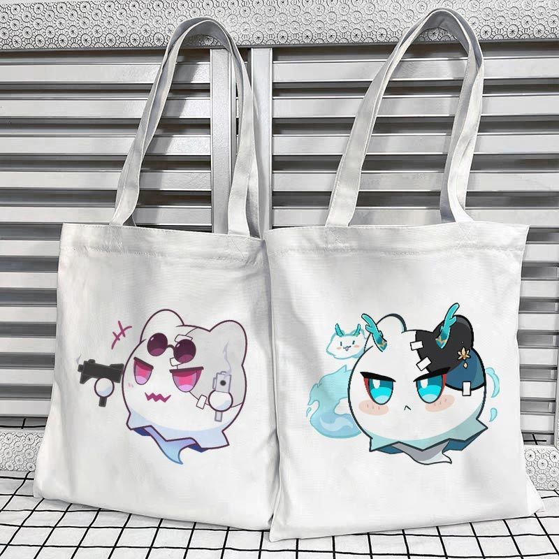 崩坏星穹铁道呜呜伯表情帆布包丹恒饮月刃卡通定制通勤单肩包布袋