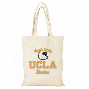 UCSB Hello Kitty帆布包加利福尼亚UCLA帆布袋定制大容量环保购物