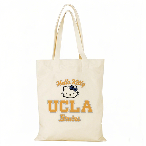 UCSB Hello Kitty帆布包加利福尼亚UCLA帆布袋定制大容量环保购物