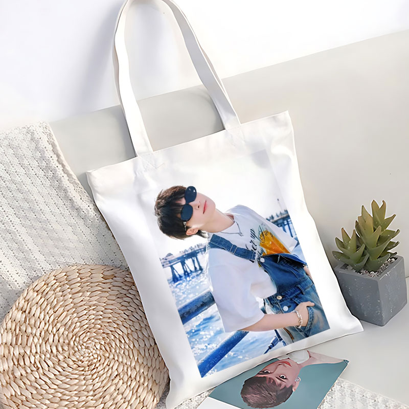 周深周边帆布包定制演唱会应援学生大容量拎书手提袋通勤单肩书包