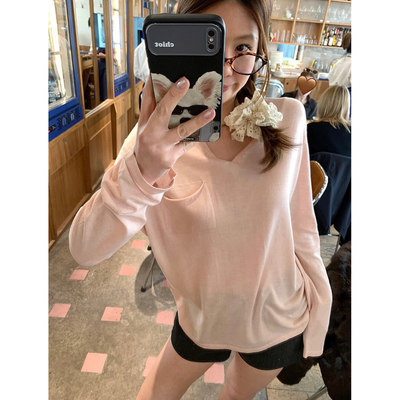 WGWE针织衫长袖T恤上衣