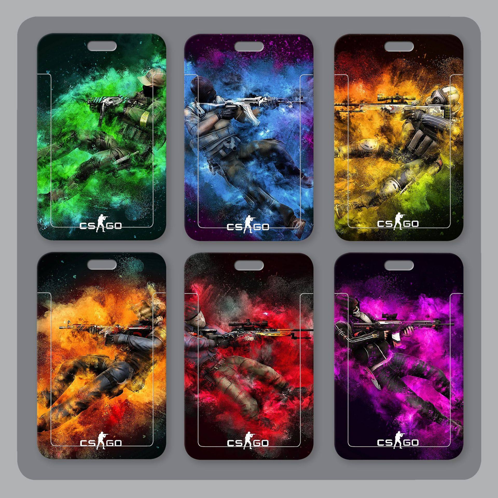 csgo游戏周边饭卡套男学生饭卡套校园卡工牌硬壳滑盖厂牌壳胸牌绳