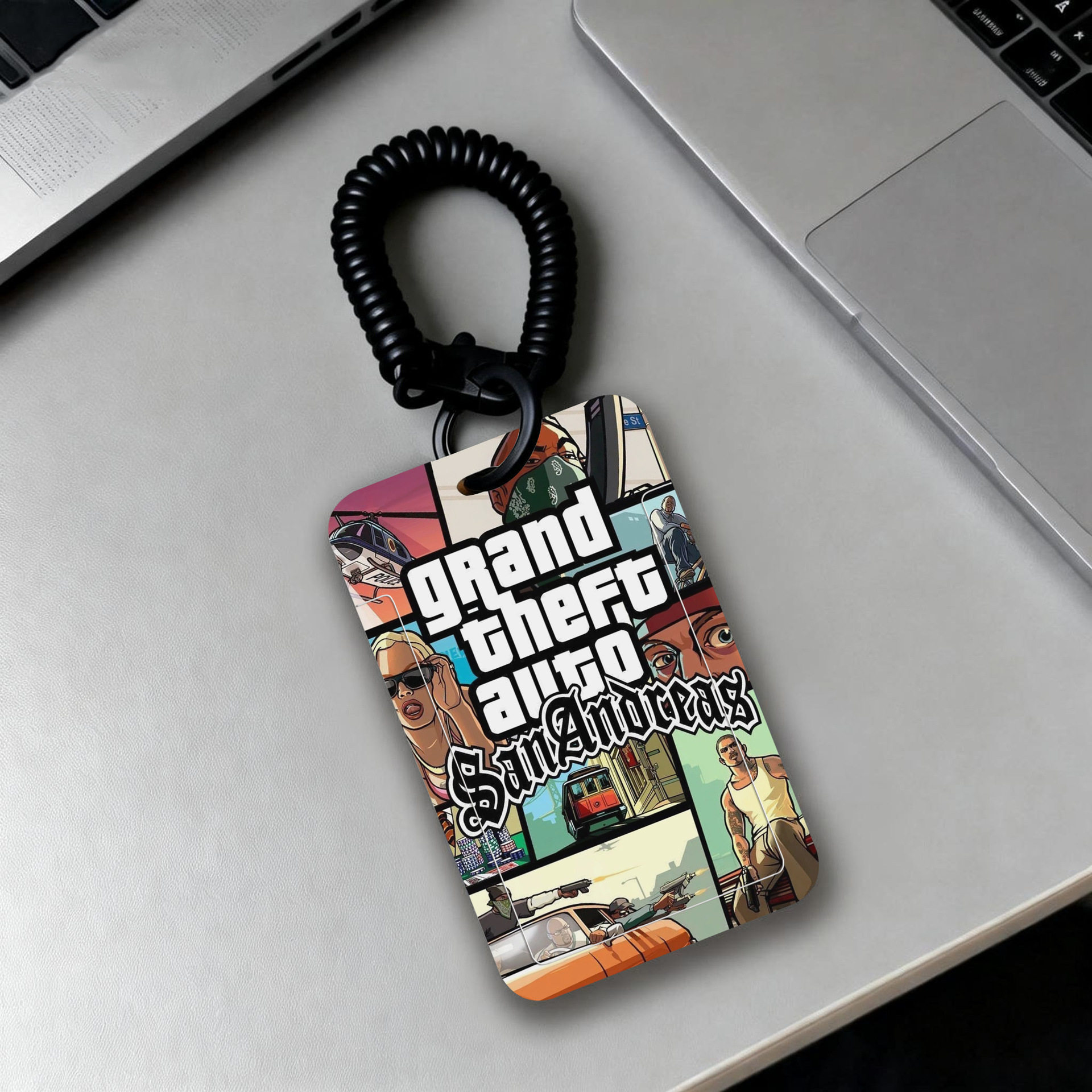 GTA游戏卡套男初高中生个性创意工牌厂牌壳公交卡胸牌挂绳证件套