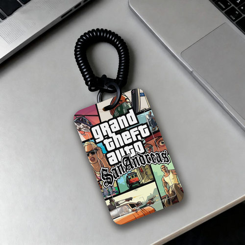 GTA游戏卡套男初高中生个性创意工牌厂牌壳公交卡胸牌挂绳证件套