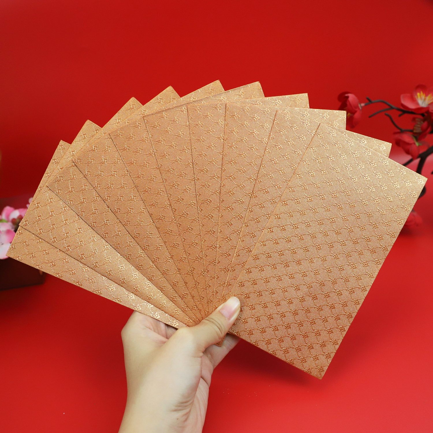 利是封压纹暗纹空白封无字红包