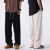 1009-S2048-P65-限价79超薄冰丝休闲裤子男夏季新款宽松直筒裤，男装休闲裤，四季星座1009