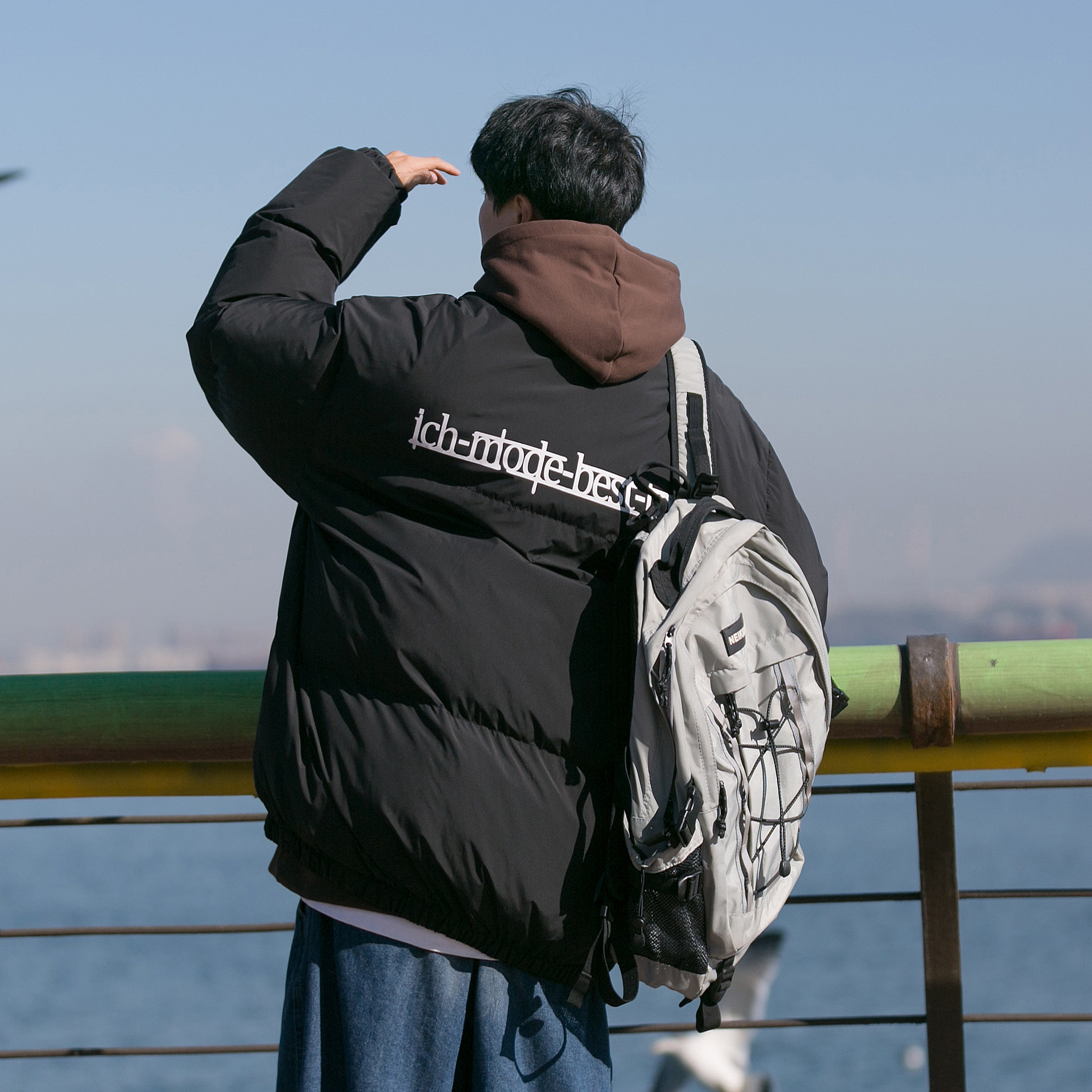 1009-FW10-P125-限价168*复古立领棉衣男冬季加厚面包服宽松棉服,男装棉衣,四季星座1009