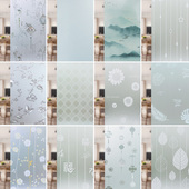 磨砂贴纸透光里外不透明卫生间浴室窗户防窥玻璃贴膜厕所门防走光