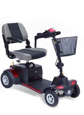 Merits美利驰电动代步车S247A老年人四轮代步助力车轻便可折叠24V