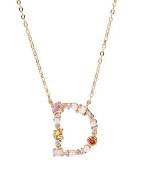 欧美风彩虹26英文字母项链