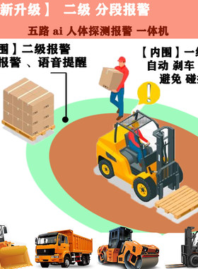 叉车ai雷达影像防撞系统可急停