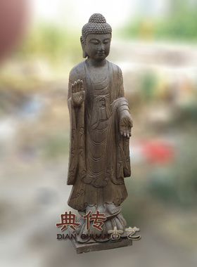 仿古石雕佛像释迦家用供奉如来佛