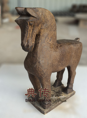 十二生肖动物石马客厅工艺品摆件