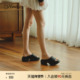 73hours女鞋 女外穿厚底一字拖 高跟运动拖鞋 一秒入夏2025夏季 新款