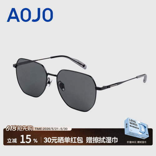 AOJO澳镜墨镜男款新款防紫外线遮阳时尚太阳镜AJ107SM115