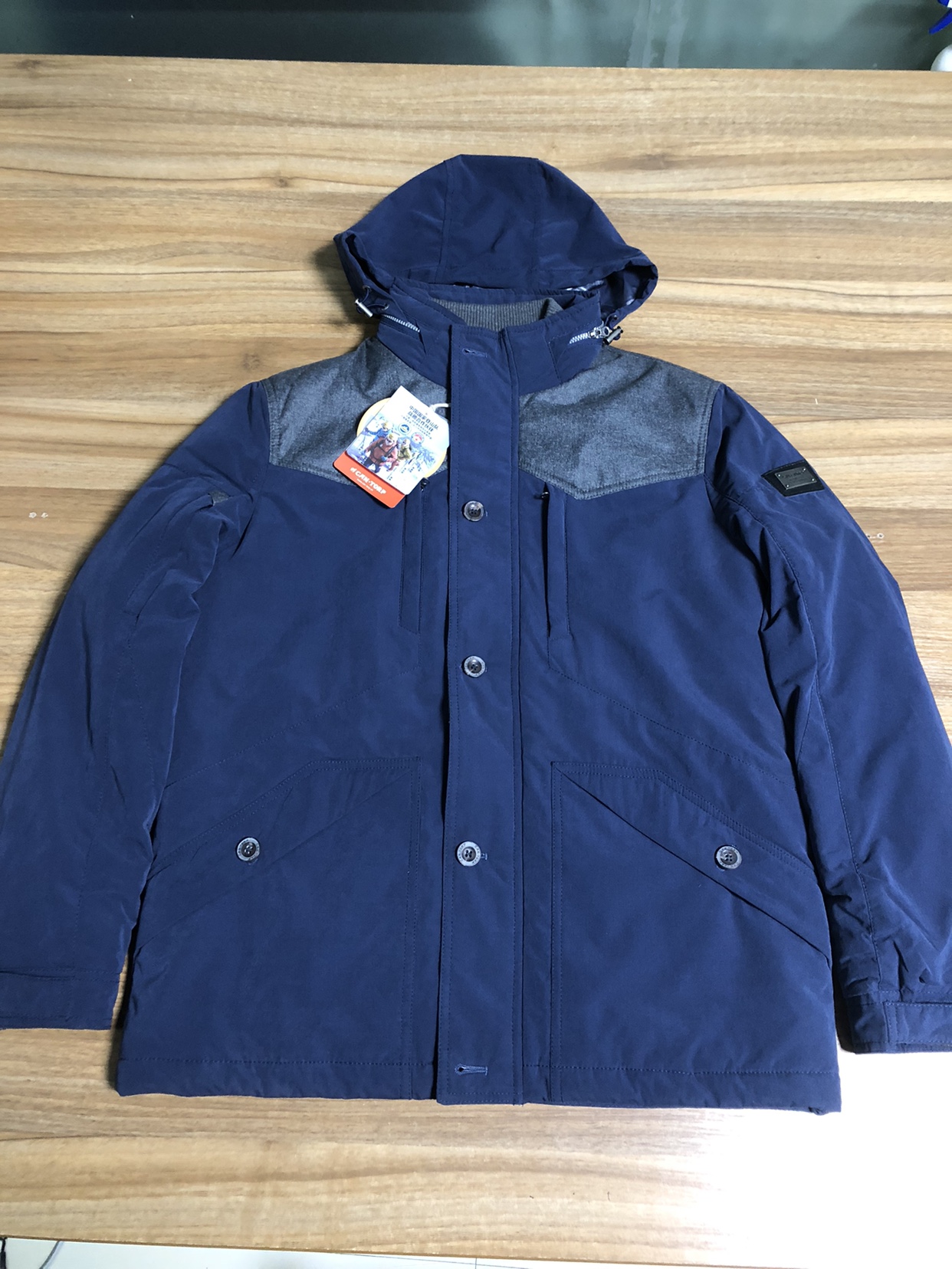 肯拓普骆驼男士冬季棉服2023年新款防风保暖加厚冲锋衣户外运动