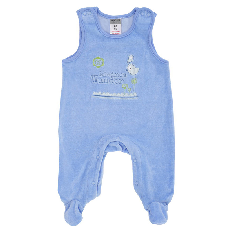 Nicki-Strampler Slogan Kleines Wunder - Blau - Gr. 56