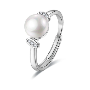 珍珠戒指2025新款爆款女小众设计高级感活口食指时尚个性中指指环