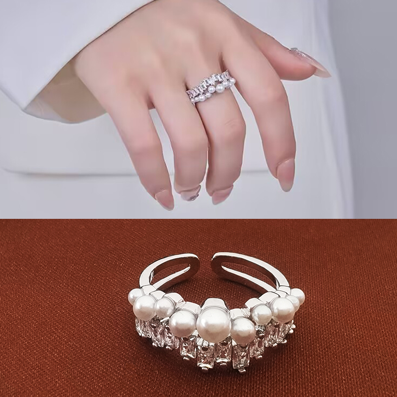 活口锆石戒指女生高级感食指指环