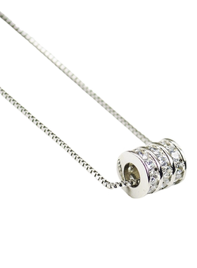 S925纯银小蛮腰项链女锁骨链吊坠