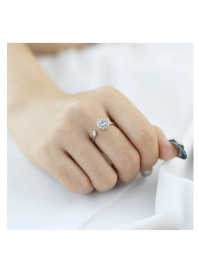 网红抖音同款旋转戒指纯银韩潮