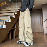 美式潮牌解构拼接弯刀裤男休闲运动冲锋裤K9010P6088，男装休闲裤，星座914-1