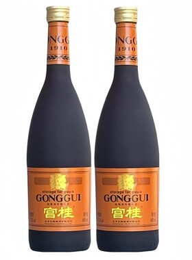 龙徽葡萄酒宫桂陈酿加香桂花酒女士甜酒红酒13.5度600x2瓶装