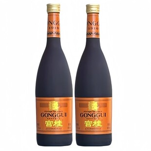 龙徽葡萄酒宫桂陈酿加香桂花酒女士甜酒红酒13.5度600x2瓶装