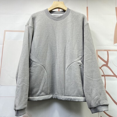 水木工芳2025新款百搭显瘦舒适保暖加绒纯色宽松休闲卫衣女9168