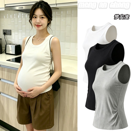 孕妇装夏季外穿舒适遮肚显瘦背心