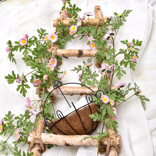 仿真雏菊花假花藤蔓管道装饰藤花