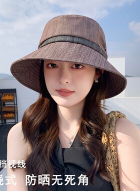 女夏季薄款时尚户外显脸小遮阳