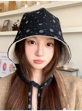 韩版简约显脸小渔夫帽秋冬防风