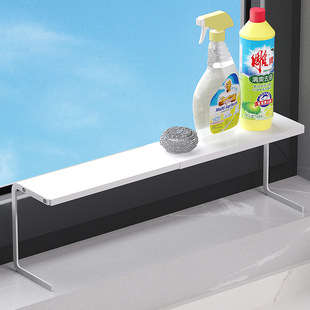厨房加宽窗台延伸板置物架极窄窗户收纳神器夹缝分层架可伸缩台面