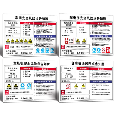焊锡安全风险点告知牌PVC可定制