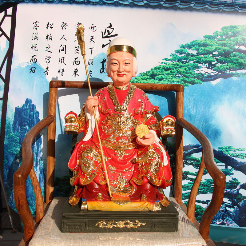 无声老母人物神像有至高无上树脂佛像玻璃钢佛堂寺庙桌面摆件1米6