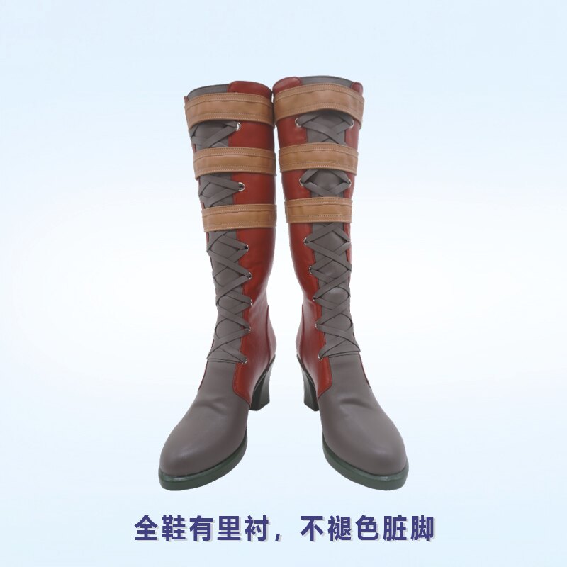cos鞋 守望先锋 小红帽艾什cosplay鞋动漫游戏道具鞋定制