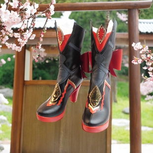 崩坏3德丽莎cos大月下誓约予爱之心cos鞋增高动漫靴子定做