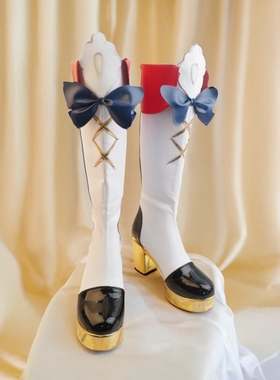 偶像活动cos星宫莓虹野梦cospaly校服女鞋S4制服靴子定制