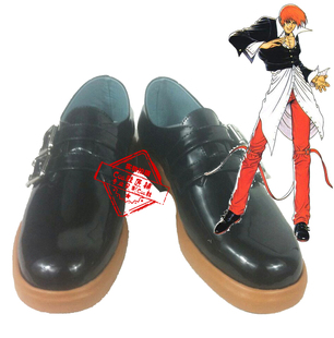 Q3 拳皇 八神庵 cos鞋 cosplay鞋定做